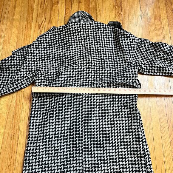 Quaint by Durlana Quantas Coat Womens ICONIC Victoria Wool Houndstooth 38 - Picture 5 of 7